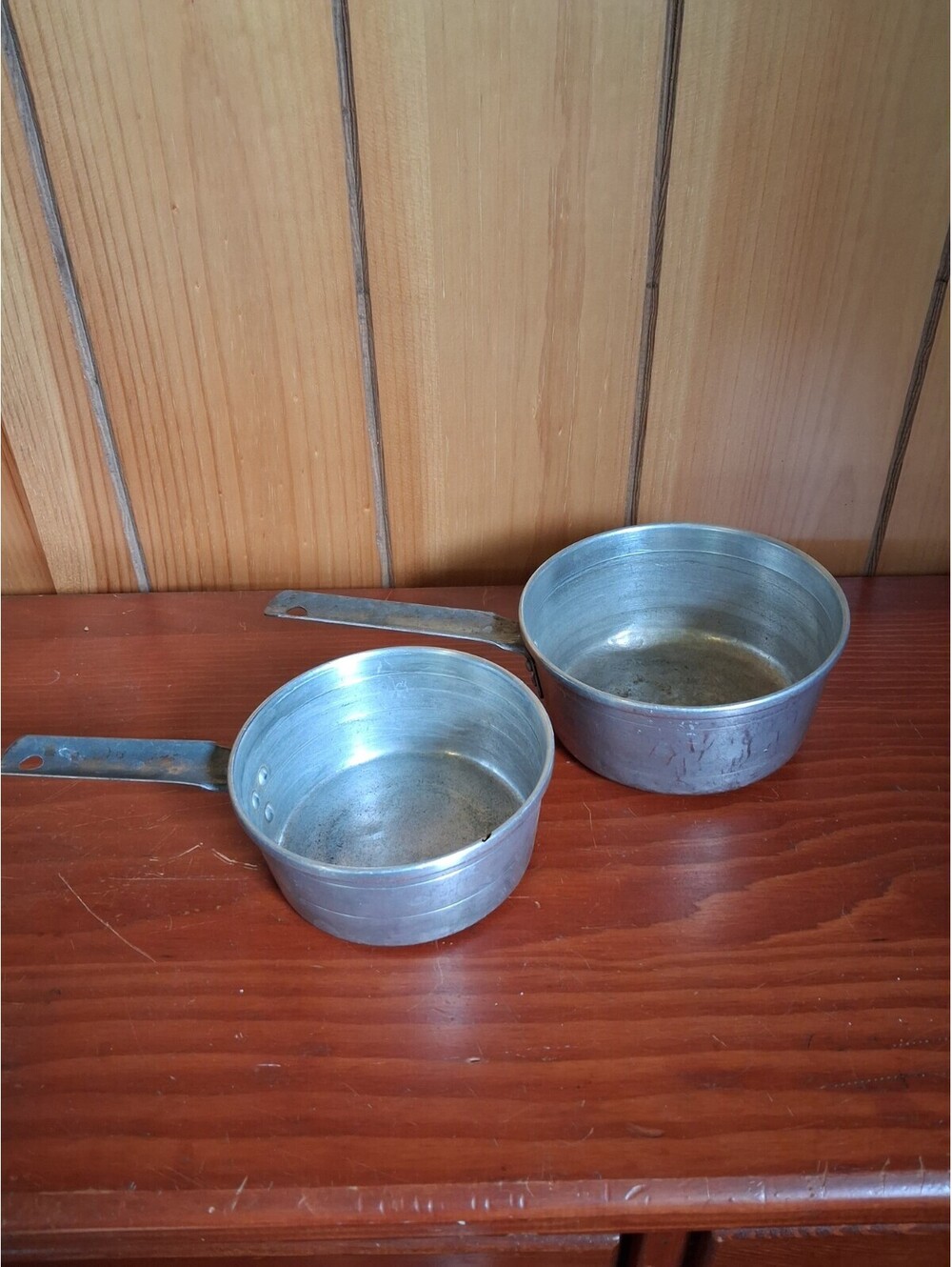 2 Comet The Popular 100% Aluminum Cooking Camping Pot Pan Lightweight VTG USA